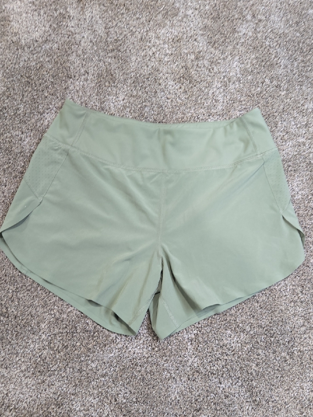 Athleta Sage Green Running Shorts